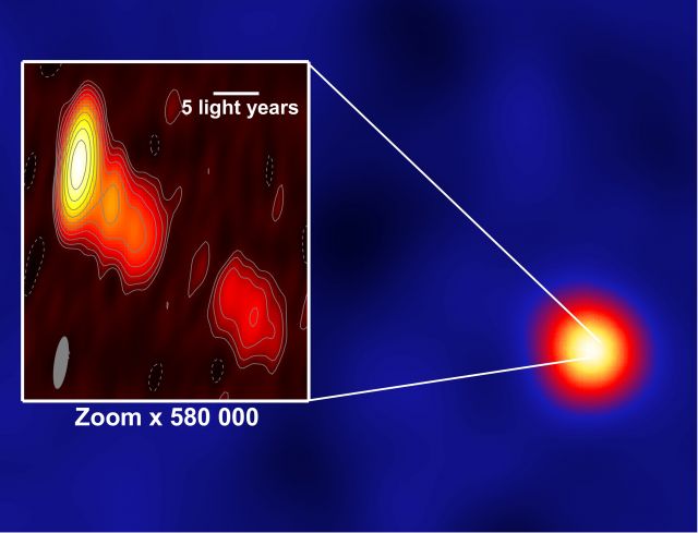 IMMAGINE: L'emissione nei raggi gamma di IC 310 osservata da MAGIC