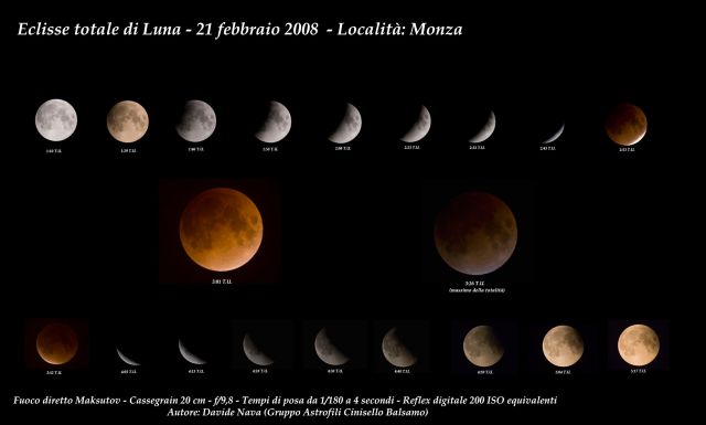 Eclisse totale di Luna - sequenza (di Davide Nava)