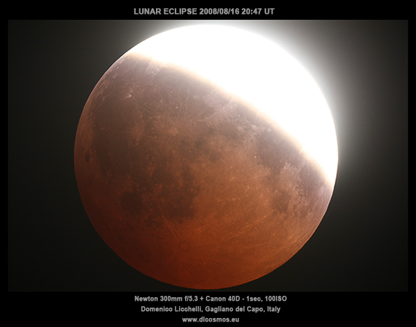 Eclisse parziale di Luna (di Domenico Licchelli)
