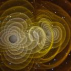 Rappresentazione artistica di onde gravitazionali