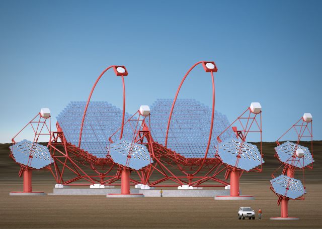Rendering of the CTA array