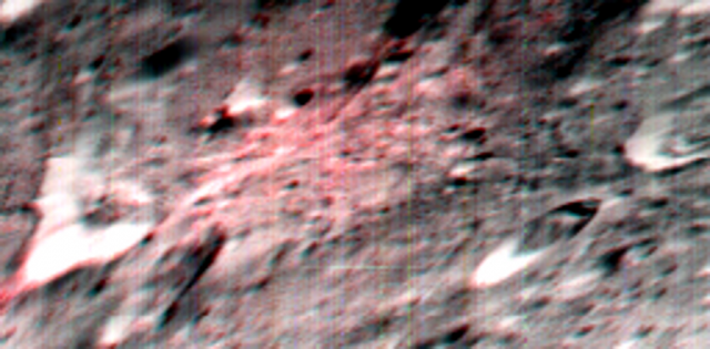 Il cratere Ernutet osservato da VIR