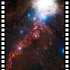 Una rete di polvere fredda nella Nebulosa di Orione