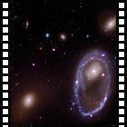Collisione cosmica forgia anello galattico