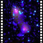 Il ponte cosmico che unisce due ammassi di galassie