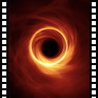 Cerchi di luce attorno al buco nero