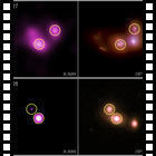Assembramenti di tre galassie, cosa succede ai buchi neri?